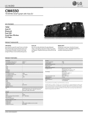 LG CM4550 Specification - English