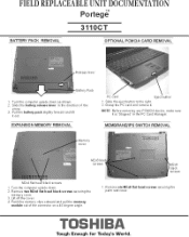 Toshiba Portege 3110CT Replacement Instructions