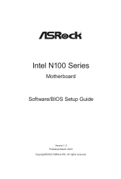 ASRock N100M Software/BIOS Setup Guide