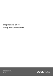 Dell Inspiron 15 3515 Setup and Specifications