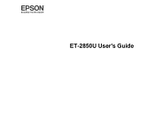 Epson ET-2850U for ReadyPrint Users Guide