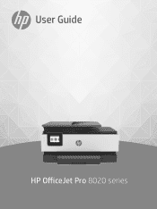 HP OfficeJet Pro 8020 User Guide