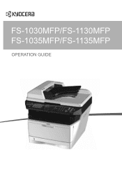 Kyocera ECOSYS FS-1035MFP/DP FS-1035MFP/DP/1135MFP Operation GuideRev-1.2011.11