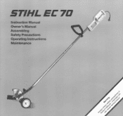 Stihl EC 70 Instruction Manual