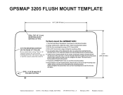 Garmin GPSMAP 3205 Flush Mount Template   