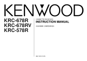 Kenwood KRC-678R User Manual