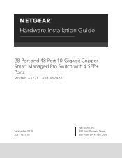 Netgear XS728T Hardware Installation Guide