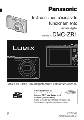 Panasonic DMC-ZR1A Digital Still Camera - Spanish