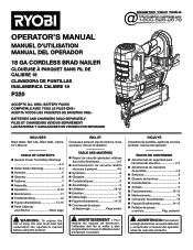 Ryobi P320 Manual