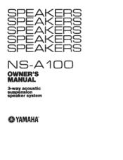 Yamaha NS-A100 Owner's Manual