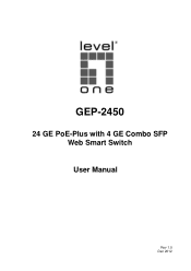 LevelOne GEP-2450 Manual