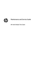 HP mt45 Maintenance and Service Guide