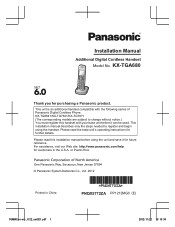 Panasonic KX-TGEA20B Operating Manual