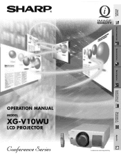 Sharp XG-V10WU XG-V10WU Operation Manual