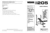 Weider Weevbe7040 Instruction Manual