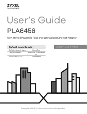 ZyXEL PLA6456 User Guide