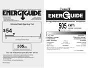 Amana AFF2534FES Energy Guide
