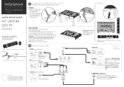 Insignia NS-43F301NA22 Quick Setup Guide