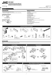 JVC KD-S25 Installation Manual