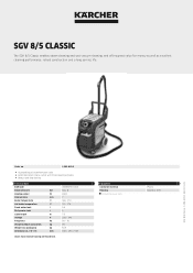 Karcher SGV 8/5 Classic Product information