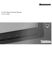 Lenovo ThinkVision LT1953 19in LCD Monitor ThinkVision LT1953 19.0-inch LED Backlit LCD Monitor - Publications