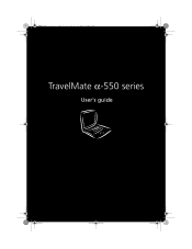 Acer TravelMate a550 User Manual