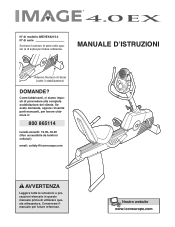Image Fitness 4.0 Ex Bike Italian Manual