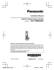 Panasonic KX-TGMA44 Installation Manual CA