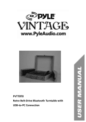 Pyle PLTT82BTOR User Manual