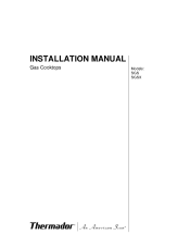 Thermador SGS305FS Installation Instructions