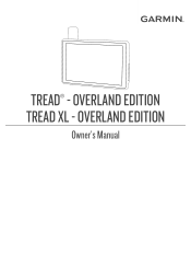 Garmin Tread - Overland Edition Owners Manual