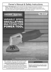 Harbor Freight Tools 63113 User Manual
