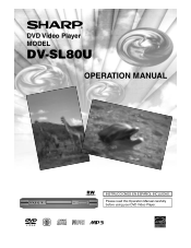Sharp DV-SL80U DV-SL80U Operation Manual