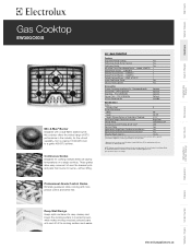 Electrolux EW30GC60IS Product Specifications Sheet (English)