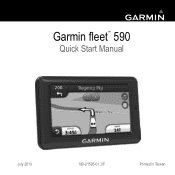 Garmin Garmin fleet 590 Quick Start Manual (US)