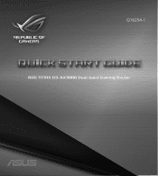 Asus ROG STRIX GS-AX3000 GS-AX3000 QSG Quick Start Guide for multiple languages