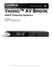 Vaddio AV Bridge AV Bridge Manual