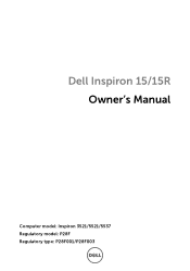 Dell I15RN-2354BK Owners Manual