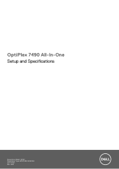 Dell OptiPlex 7490 All-In-One Setup and Specifications