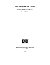 HP Server rp8400 Site Preparation Guide, Second Edition - HP rp8400 Server Series