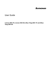 Lenovo E50-70 Laptop (English) User Guide - Lenovo E50-70