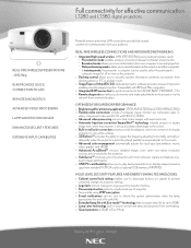 NEC LT380 LT280/LT380 spec sheet