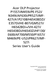 Acer P1557i User Manual
