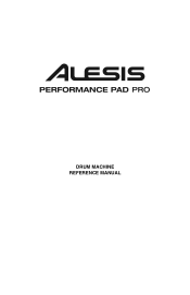 Alesis PerformancePad Pro User Manual