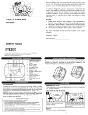 Emerson DTE200 Owners Manual