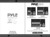 Pyle PMX848BT Instruction Manual