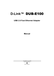 D-Link DUB-E100 User Manual