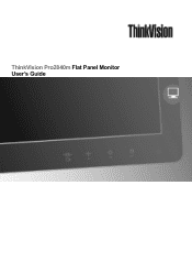 Lenovo ThinkVision Pro2840m Wide Flat Panel Monitor (English) User's guide