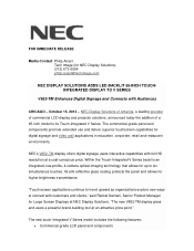 NEC V652-TM Launch Press Release