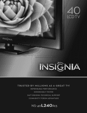 Insignia NS-40L240A13 Information Brochure (English)